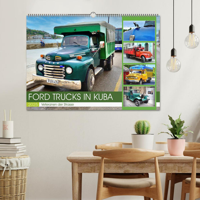 FORD TRUCKS IN KUBA - Veteranen der Strasse (CALVENDO Wandkalender 2025)