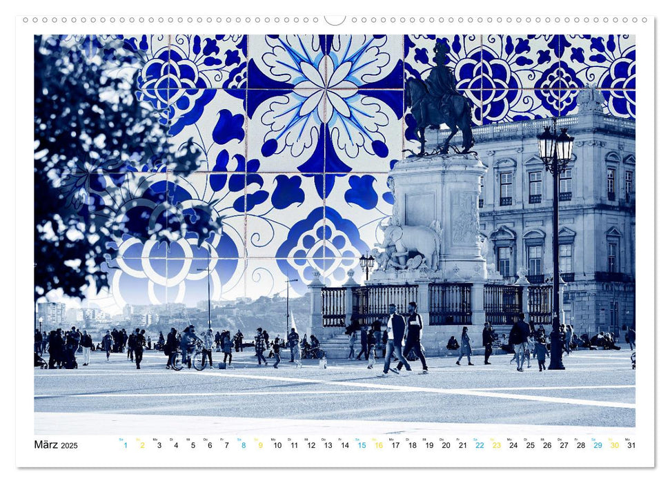 Lissabon One Day (CALVENDO Premium Wandkalender 2025)