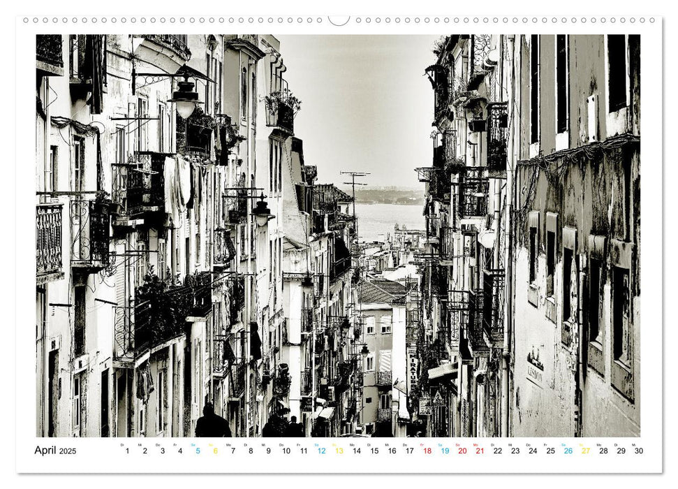 Lissabon One Day (CALVENDO Premium Wandkalender 2025)