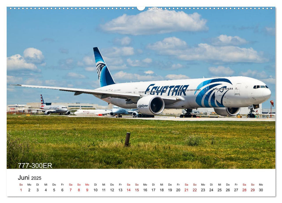 Flugzeuge von Boeing (CALVENDO Premium Wandkalender 2025)