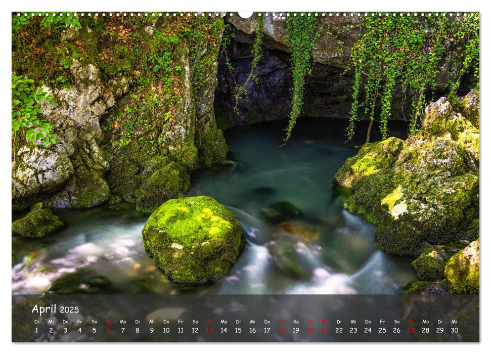 Faszinierende Naturschauspiele - imposante Klamm und Wasserfall Fotografie (CALVENDO Premium Wandkalender 2025)