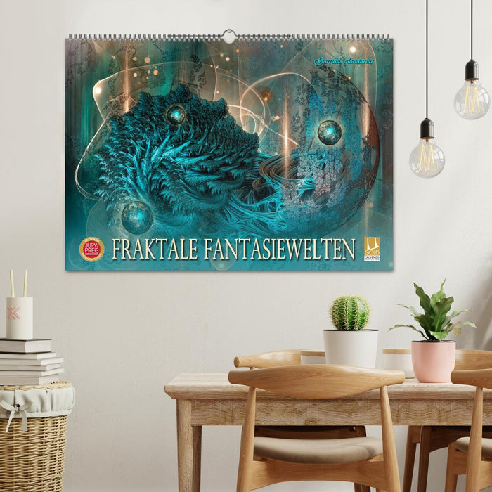 Fraktale Fantasiewelten (CALVENDO Wandkalender 2025)