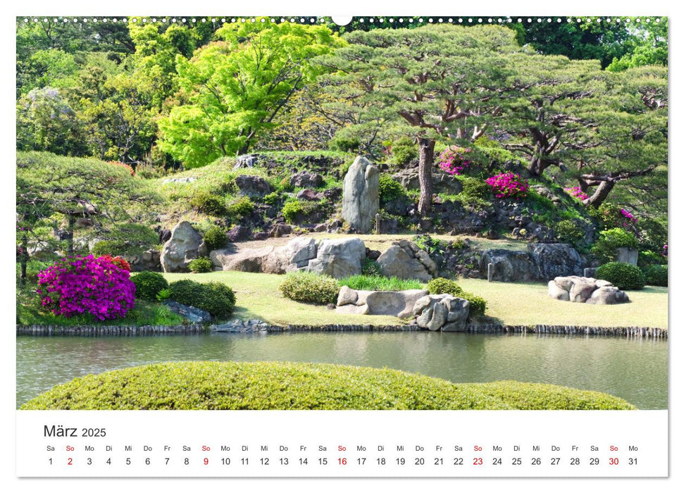 Gärten in Japan (CALVENDO Premium Wandkalender 2025)