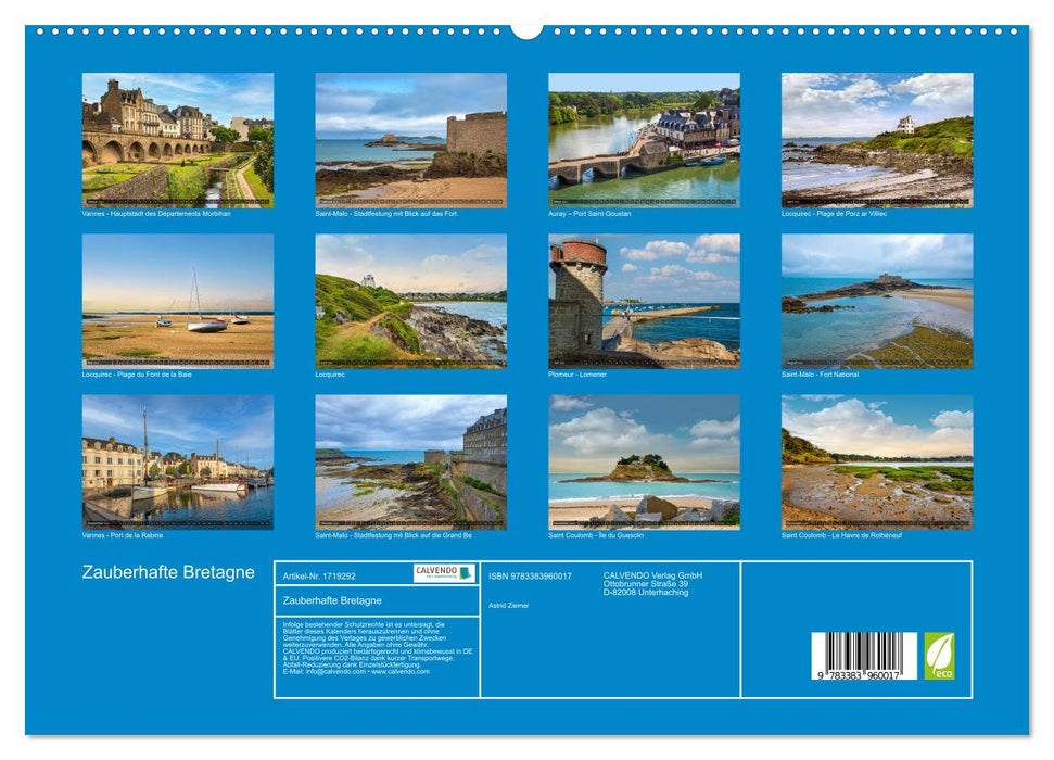 Zauberhafte Bretagne (CALVENDO Premium Wandkalender 2025)