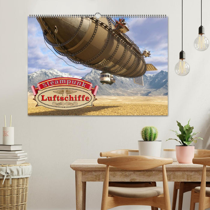 Steampunk Luftschiffe (CALVENDO Wandkalender 2025)