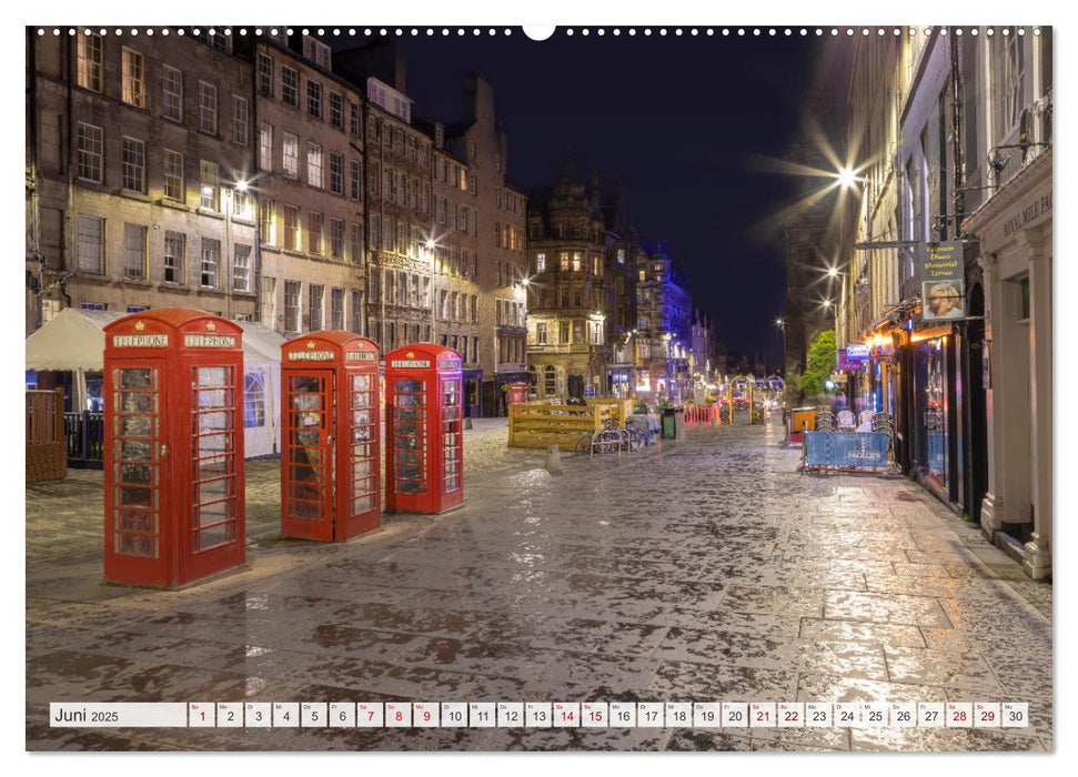 EDINBURGH Impressionen bei Tag und Nacht (CALVENDO Premium Wandkalender 2025)