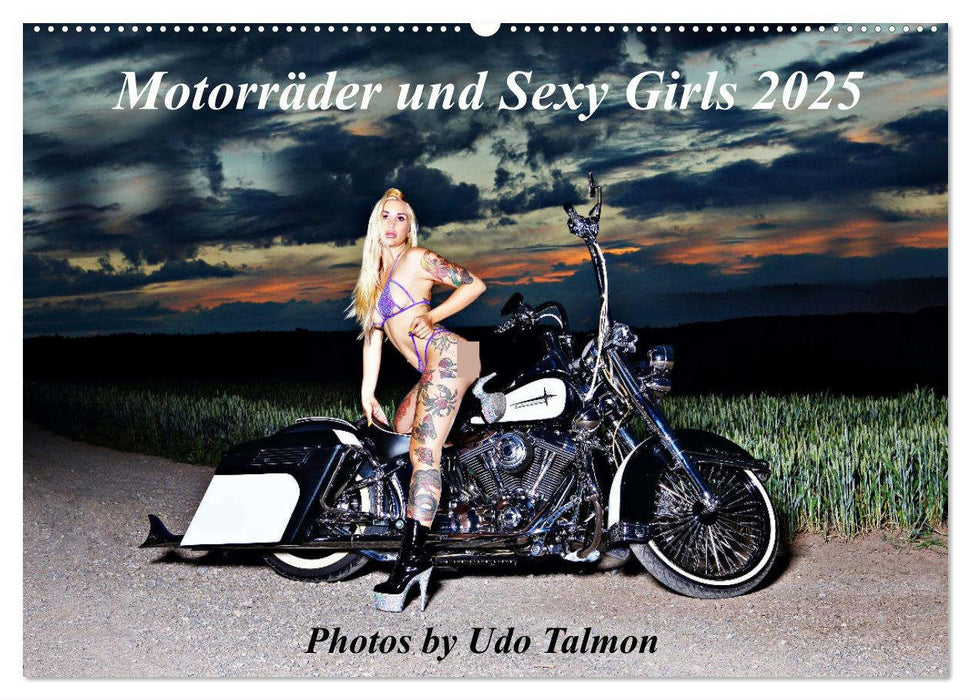 Motorräder und Sexy Girls (CALVENDO Wandkalender 2025)