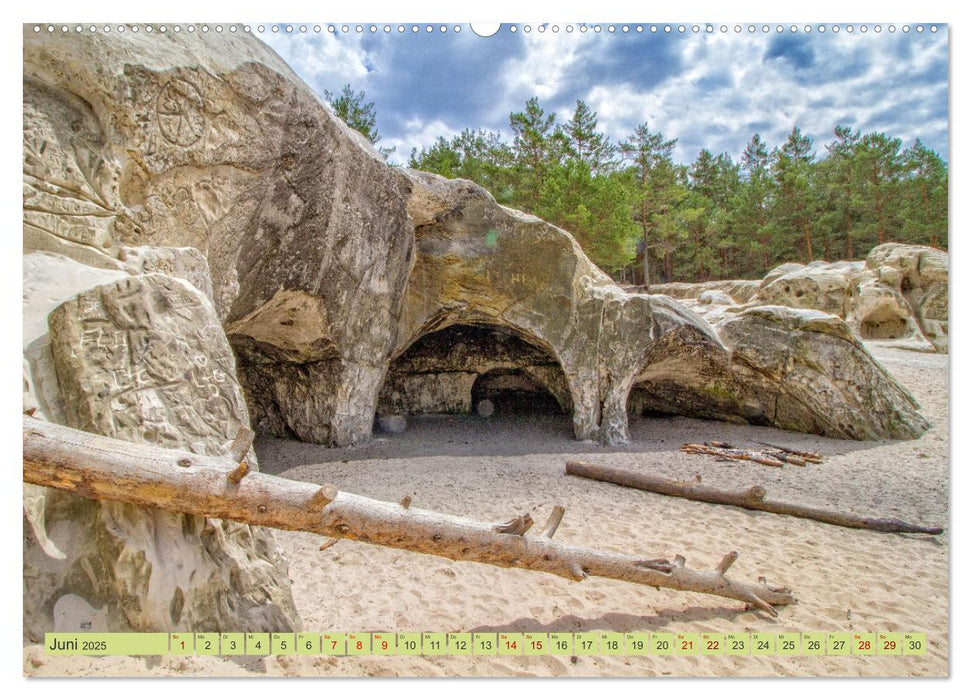 Die Harzer Burgruine Regenstein – Sowie die Sandhöhlen im Heers bei Blankenburg (CALVENDO Premium Wandkalender 2025)