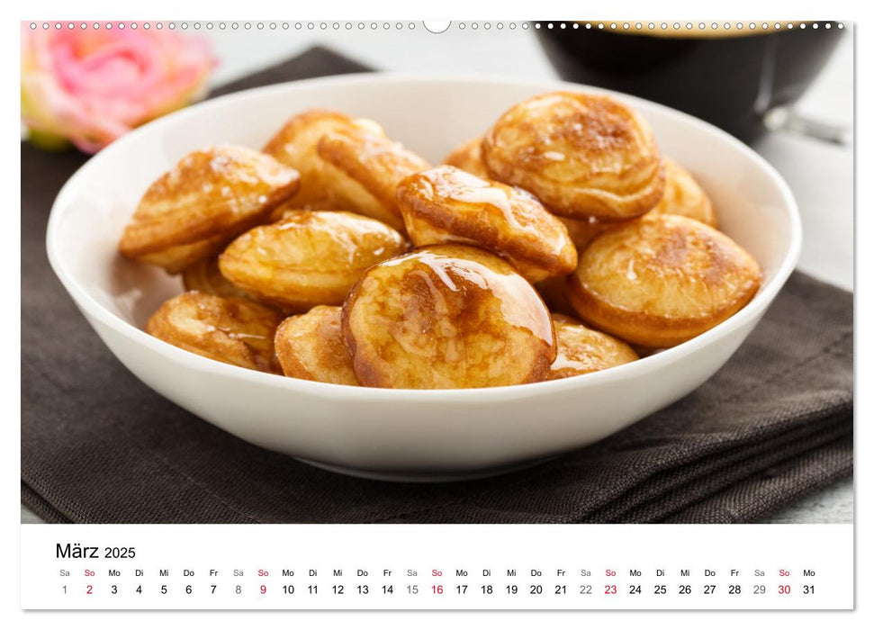 Kuchen, Kekse und Gebäck - süß und lecker durch das Jahr (CALVENDO Premium Wandkalender 2025)