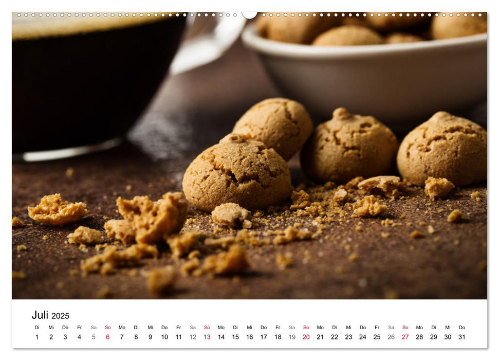 Kuchen, Kekse und Gebäck - süß und lecker durch das Jahr (CALVENDO Premium Wandkalender 2025)