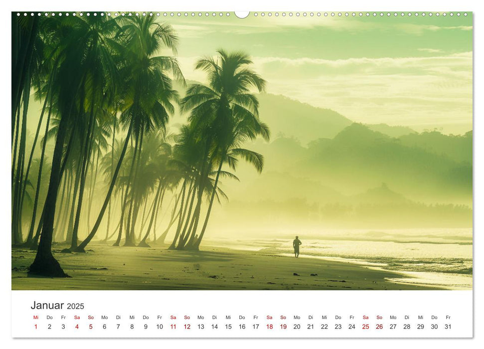 Gestrandet - Ein Jahr auf Robinsons Insel (CALVENDO Premium Wandkalender 2025)