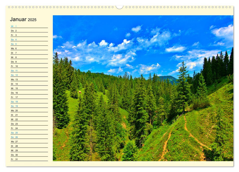 Bayern - Idylle zwischen Allgäu und Bayerischen Alpen (CALVENDO Wandkalender 2025)