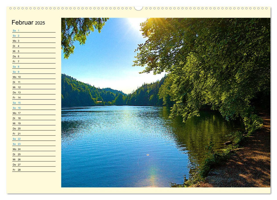 Bayern - Idylle zwischen Allgäu und Bayerischen Alpen (CALVENDO Wandkalender 2025)