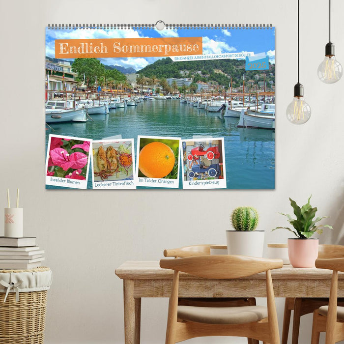 Endlich Sommerpause - Ein ganzer Juni in Mallorcas Port de Sóller (CALVENDO Wandkalender 2025)