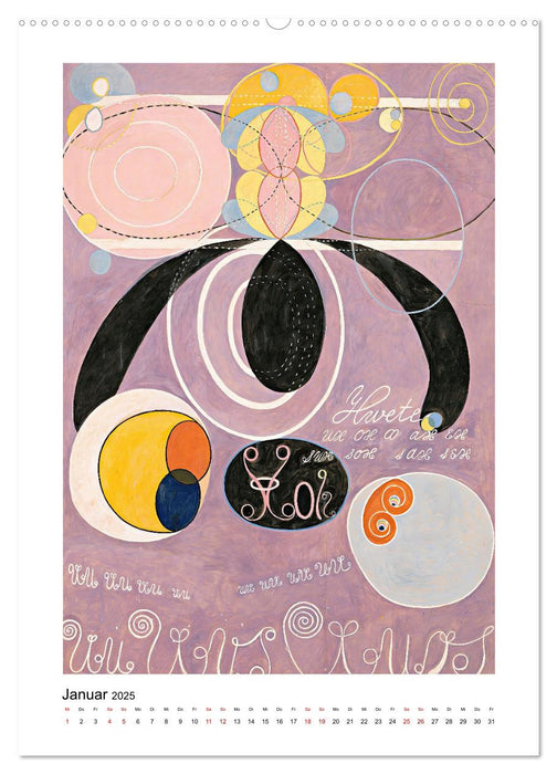 Hilma af Klint - Ein Jahr voller mystischer Kunst (CALVENDO Wandkalender 2025)