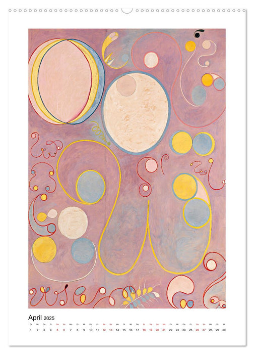 Hilma af Klint - Ein Jahr voller mystischer Kunst (CALVENDO Wandkalender 2025)