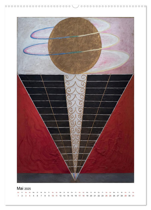 Hilma af Klint - Ein Jahr voller mystischer Kunst (CALVENDO Wandkalender 2025)