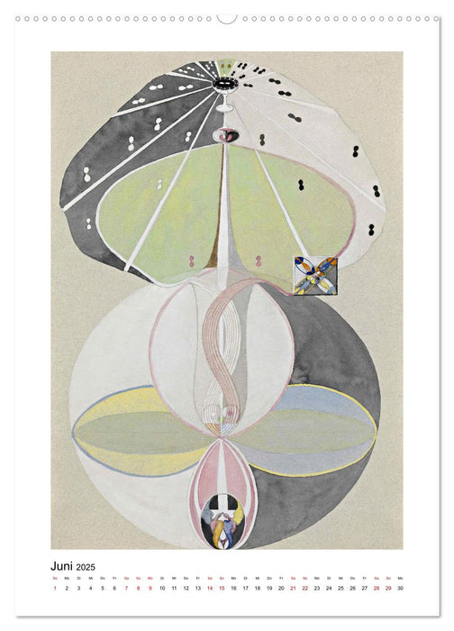 Hilma af Klint - Ein Jahr voller mystischer Kunst (CALVENDO Wandkalender 2025)