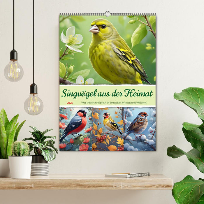 Singvögel aus der Heimat (CALVENDO Wandkalender 2025)