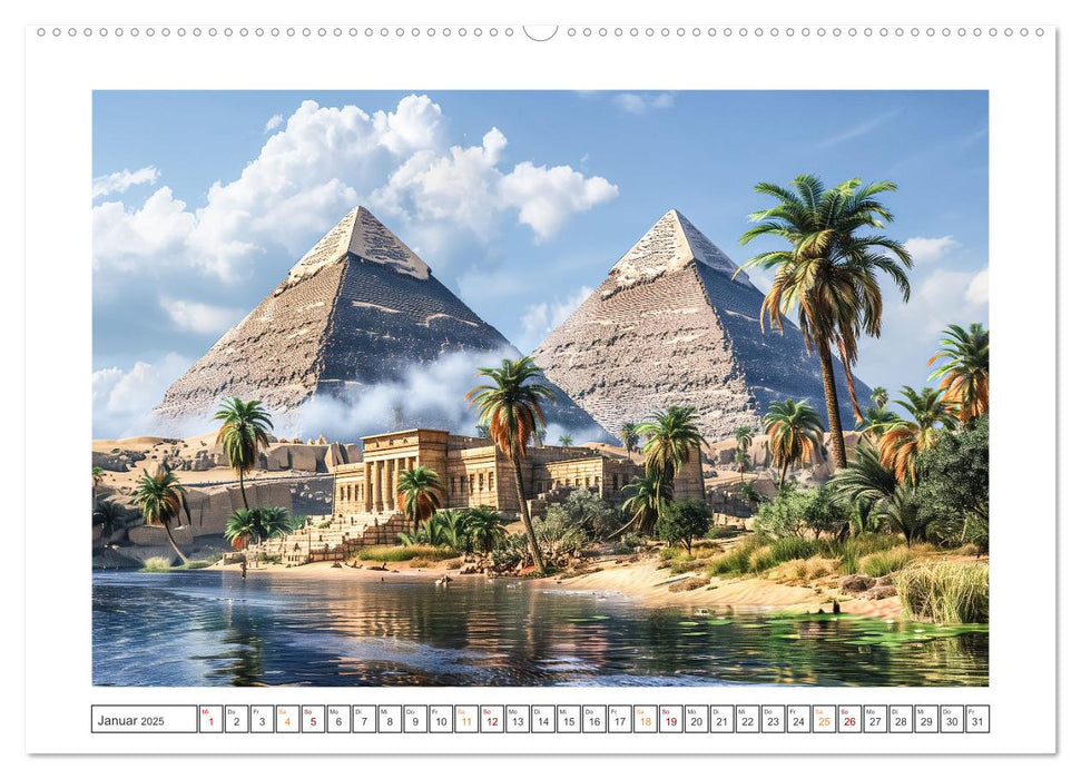 Im Schatten der Pyramidern (CALVENDO Wandkalender 2025)