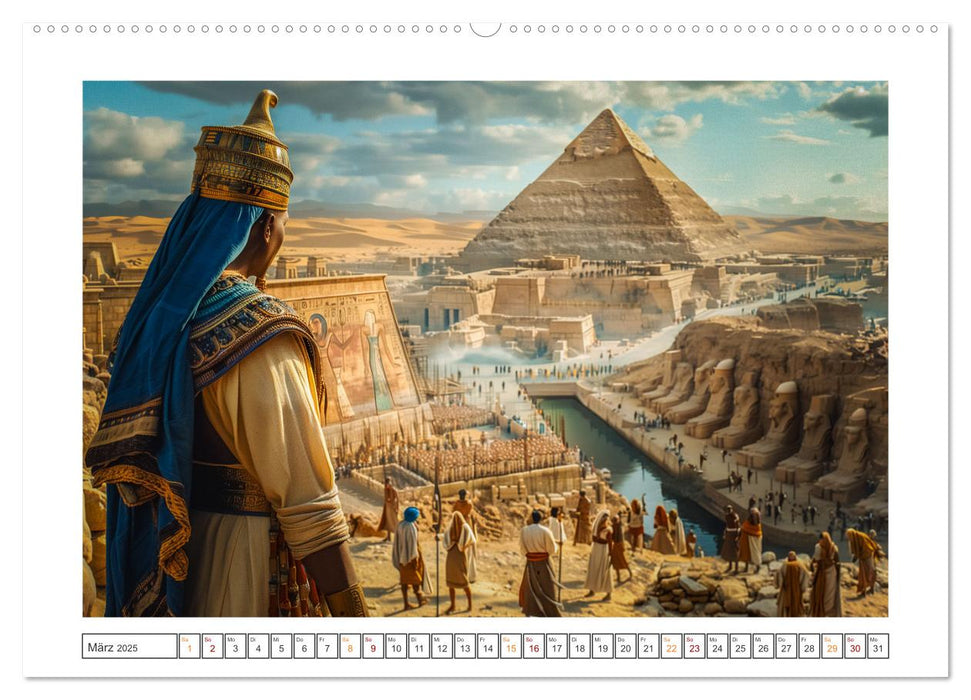 Im Schatten der Pyramidern (CALVENDO Wandkalender 2025)