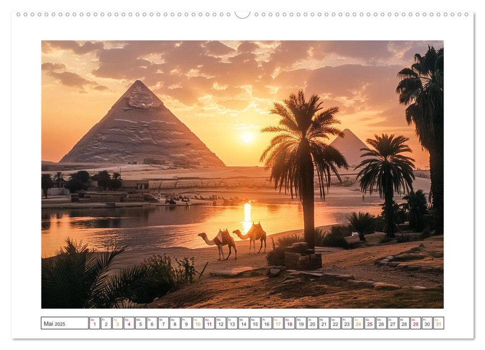 Im Schatten der Pyramidern (CALVENDO Wandkalender 2025)