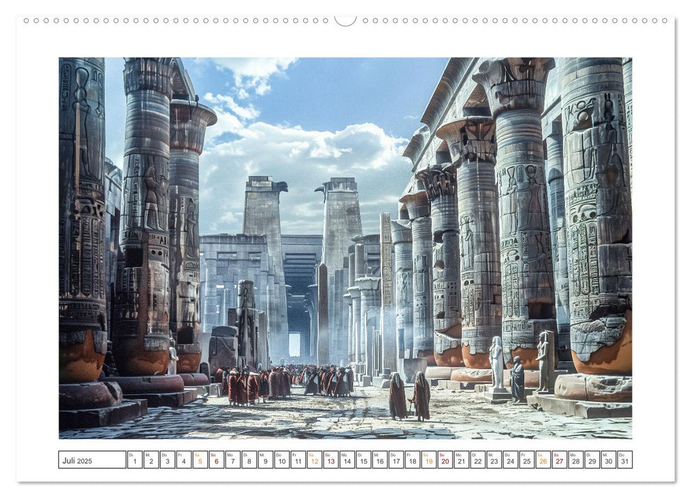 Im Schatten der Pyramidern (CALVENDO Premium Wandkalender 2025)