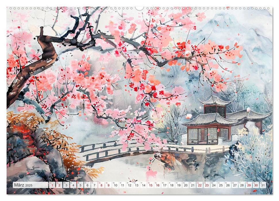 Die Essenz von China - Chinesische Landschaften und Symbole in Harmonie (CALVENDO Premium Wandkalender 2025)