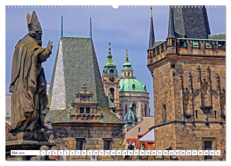 Prag – Ein perfekter Sommertag in der Goldenen Stadt (CALVENDO Premium Wandkalender 2025)