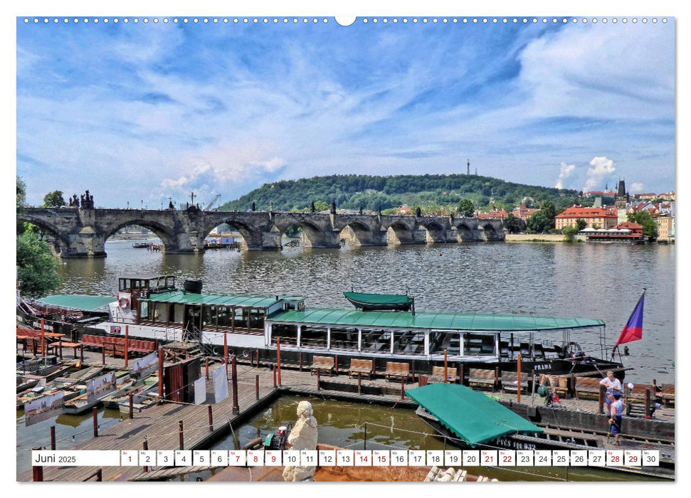 Prag – Ein perfekter Sommertag in der Goldenen Stadt (CALVENDO Premium Wandkalender 2025)