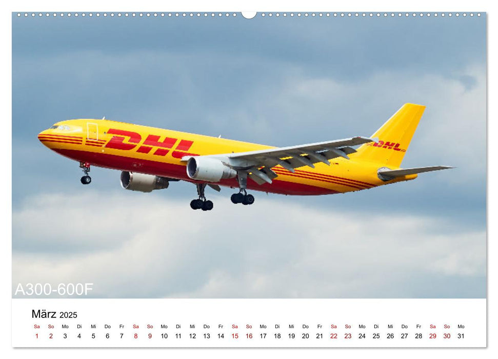 Flugzeuge von Airbus (CALVENDO Premium Wandkalender 2025)