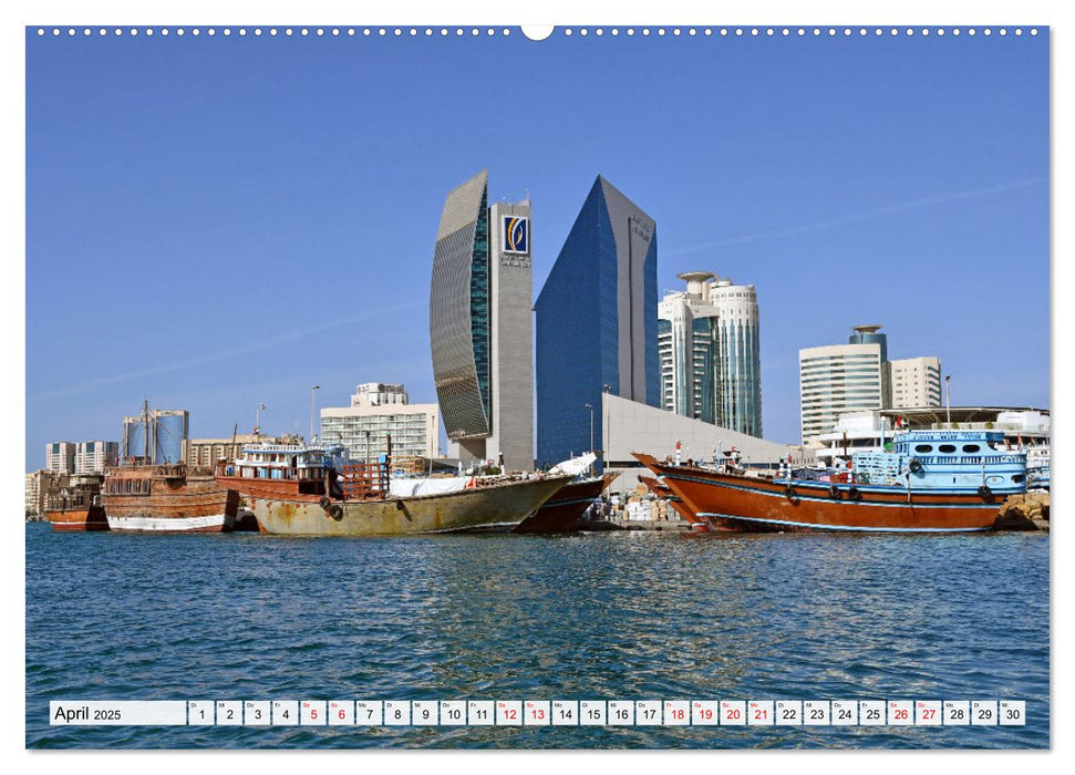 BUR DUBAI und DEIRA, Dubais historische Stadtviertel am Creek (CALVENDO Premium Wandkalender 2025)