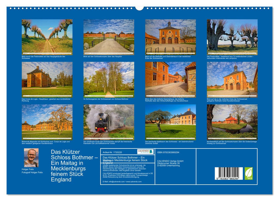 Das Klützer Schloss Bothmer – Ein Maitag in Mecklenburgs feinem Stück England (CALVENDO Premium Wandkalender 2025)