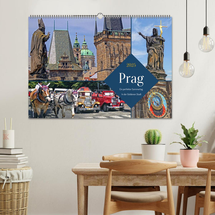 Prag – Ein perfekter Sommertag in der Goldenen Stadt (CALVENDO Wandkalender 2025)