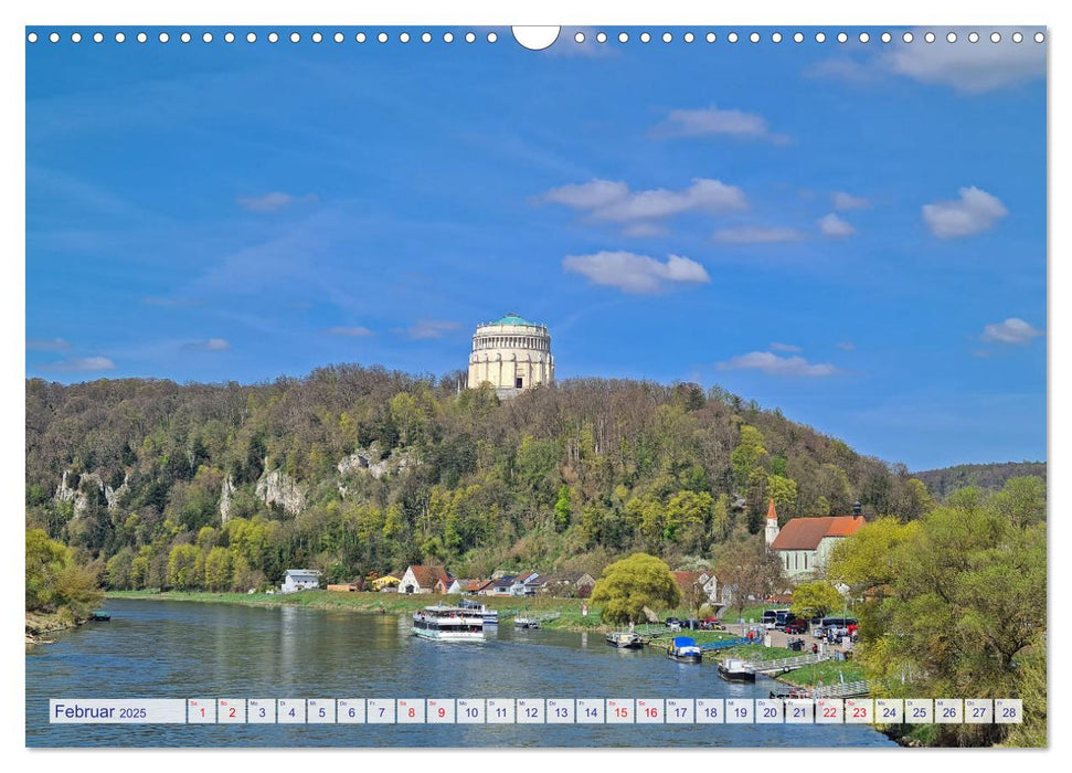 Auf dem Donauradweg Unterwegs zwischen Kehlheim und Linz (CALVENDO Wandkalender 2025)