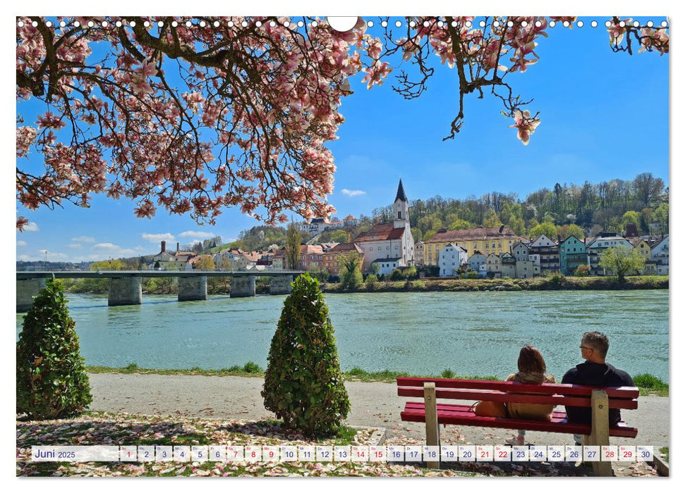 Auf dem Donauradweg Unterwegs zwischen Kehlheim und Linz (CALVENDO Wandkalender 2025)