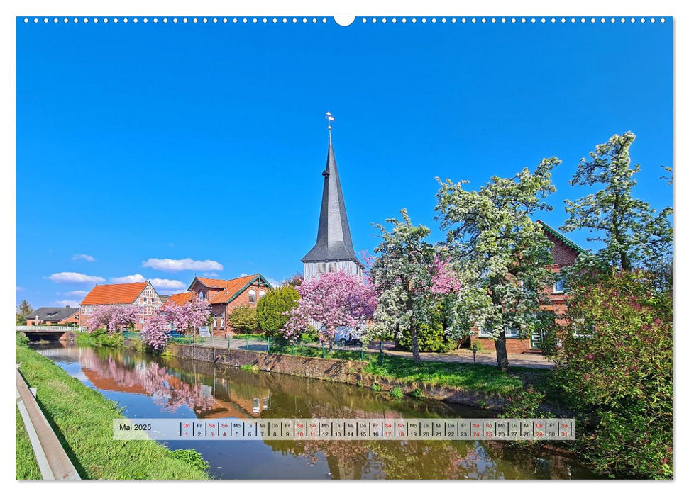 Altes Land im Frühling - Mit dem Fahrrad unterwegs (CALVENDO Premium Wandkalender 2025)