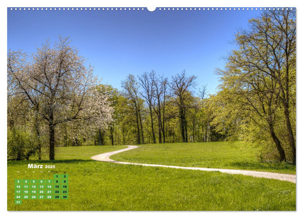 Park Schönbusch Aschaffenburg (CALVENDO Premium Wandkalender 2025)