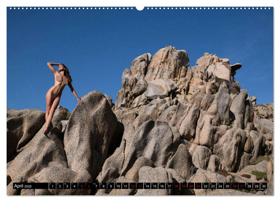 Sardinien - Landschaftsaktbilder am Meer (CALVENDO Premium Wandkalender 2025)