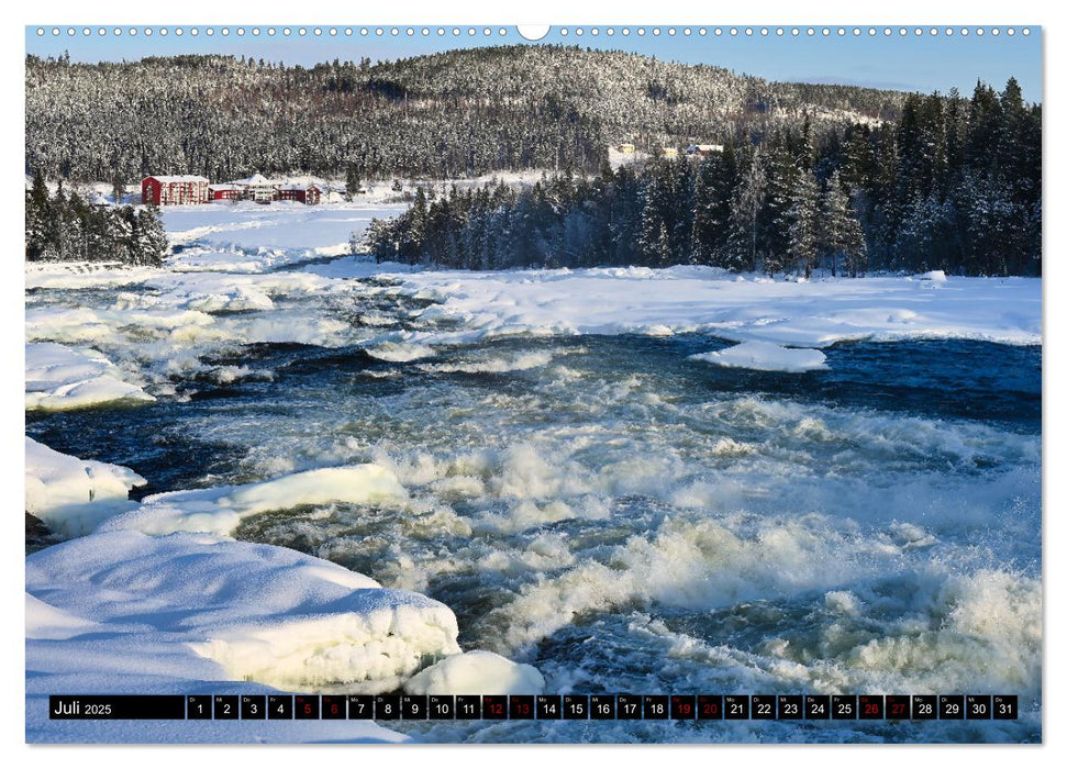 Lulea - Wintertraum in Schwedisch Lappland (CALVENDO Premium Wandkalender 2025)