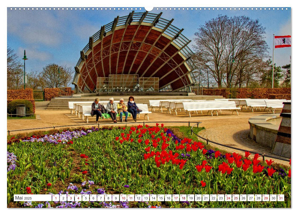 Vier Kaiserbäder – zwei Nationen – Impressionen von der Ostseeinsel Usedom (CALVENDO Premium Wandkalender 2025)