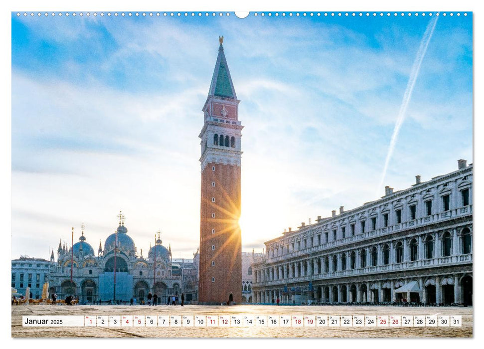 Venedig. Lagunenstadt in Italien (CALVENDO Premium Wandkalender 2025)