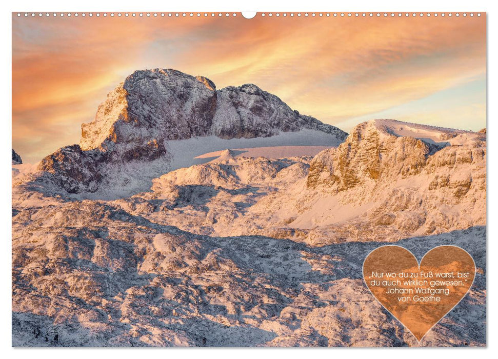 Berge und Seen, mit Zitaten - nur für Dich by VogtArt (CALVENDO Premium Wandkalender 2025)