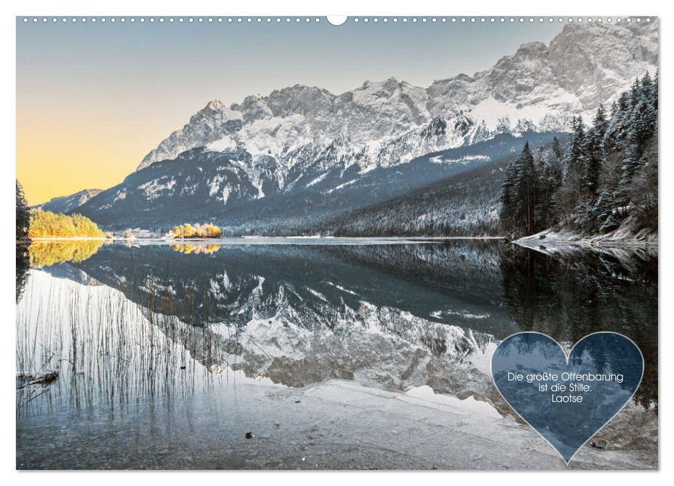 Berge und Seen, mit Zitaten - nur für Dich by VogtArt (CALVENDO Premium Wandkalender 2025)