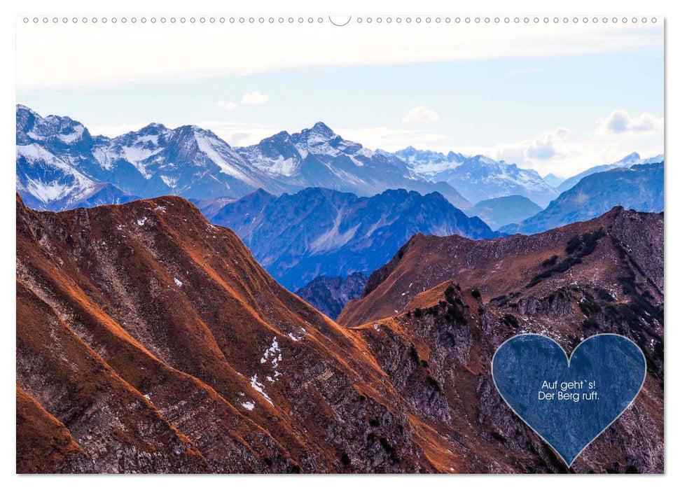 Berge und Seen, mit Zitaten - nur für Dich by VogtArt (CALVENDO Premium Wandkalender 2025)