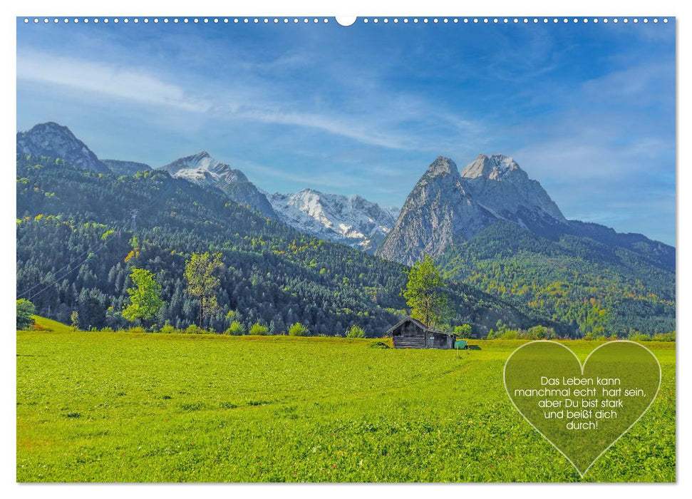 Berge und Seen, mit Zitaten - nur für Dich by VogtArt (CALVENDO Premium Wandkalender 2025)