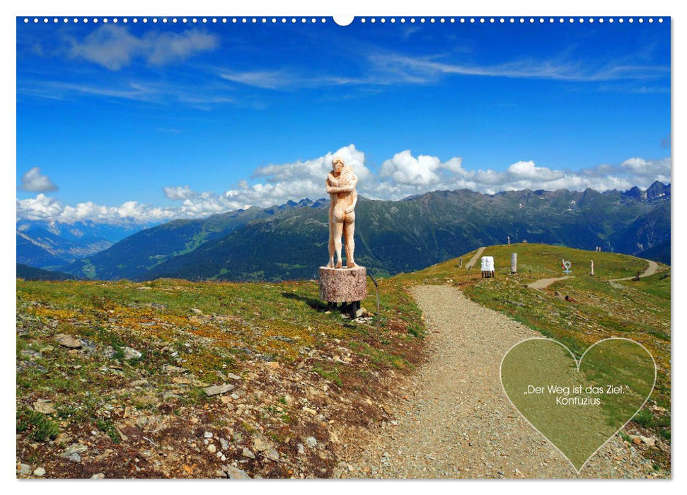 Berge und Seen, mit Zitaten - nur für Dich by VogtArt (CALVENDO Premium Wandkalender 2025)