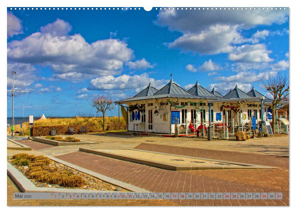 Das Kaiserbad Ahlbeck – Augenblicke eines Apriltages von der Ostseeinsel Usedom (CALVENDO Premium Wandkalender 2025)