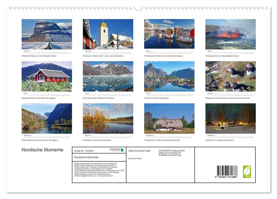 Nordische Momente (CALVENDO Premium Wandkalender 2025)