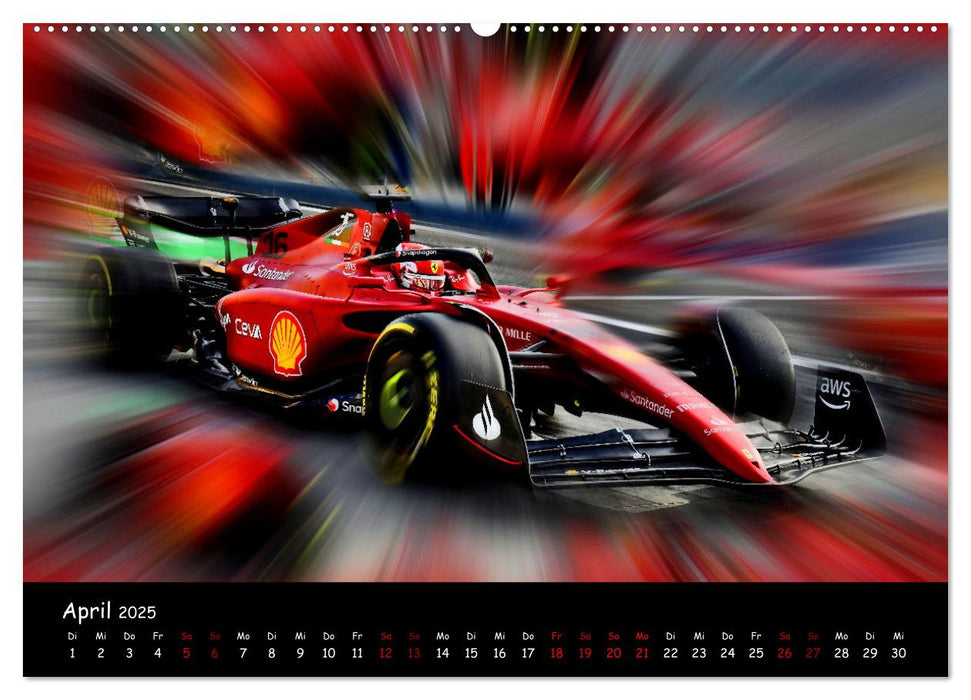 Formel 1 - Benzin im Blut (CALVENDO Premium Wandkalender 2025)